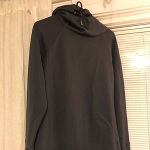 Athleta athletic jacket with hood and thumb holes